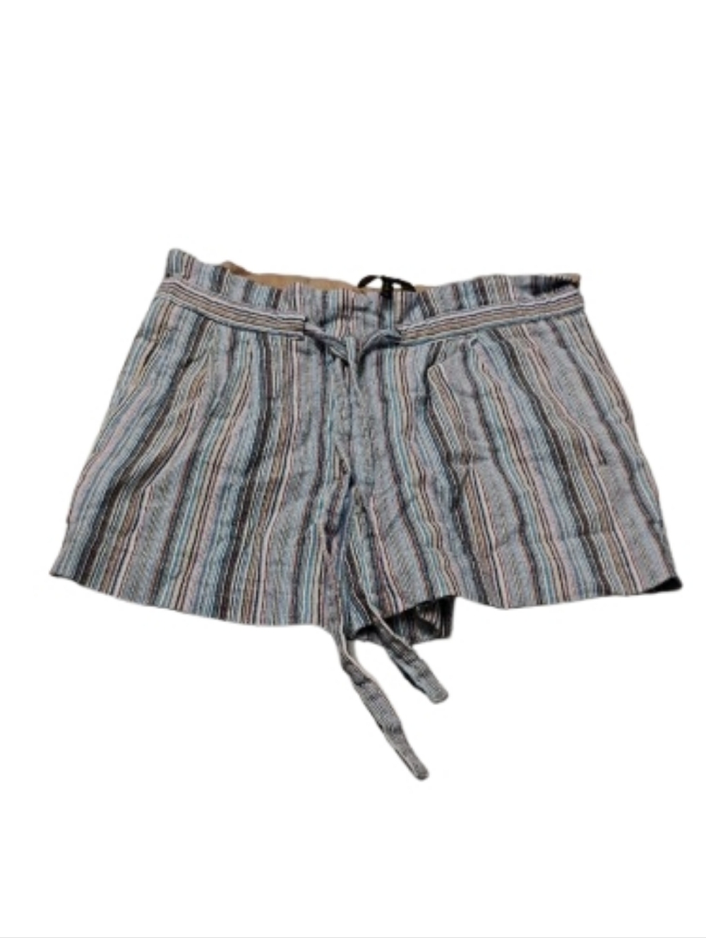 BCBGMaxazria Striped Front Tie Shorts Sz M